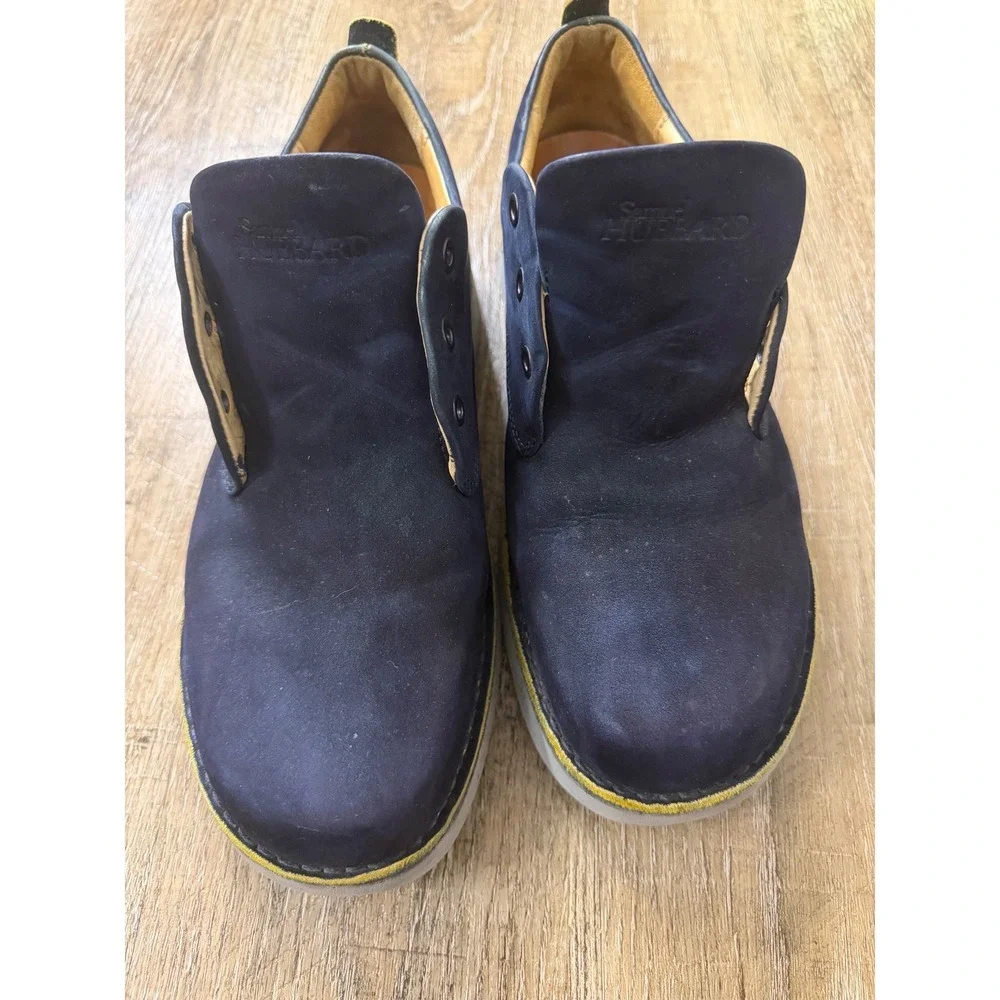 Samuel Hubbard Hubbard Free Navy Blue Nubuck Leather Walking Shoes Mens 10W